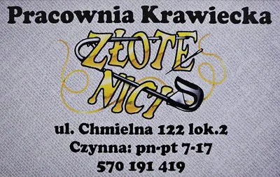 PRACOWNIA KRAWIECKA ZŁOTE NICI (przeróbki tylko meskiej odziezy)